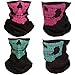 GraceMe 8PCS Magic Motorcycle Outdoor Sport Seamless Tube Half Face Mask Multifunctional Wrap Headband Headwear (Skull Mask-8 PCS)