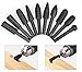 HDDU 10pcs/Set Twist Drill Bit Wood Carving File Rasp Drill Bits 1/4