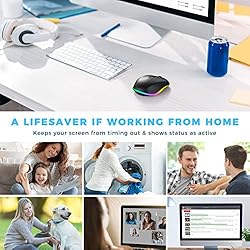 PEIOUS Wireless Mouse, Mouse Jiggler - LED Wireless