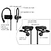 Bluetooth Headphones Earhook,Kaleep Sweatproof Noise Canceling Wireless Earbuds Headset Over Ear with Mic&Ergonomic Earclip Sport Running Bluetooth Earpiece Earphones for Work Out,Gym,Driving-Black