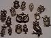 40pc Owl Charms,Pendants, Antique Bronze