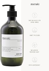 Meraki Linen Dew Hand Soap 490ml Organic Aloe Vera Blueberry Stinging Nettle view 2