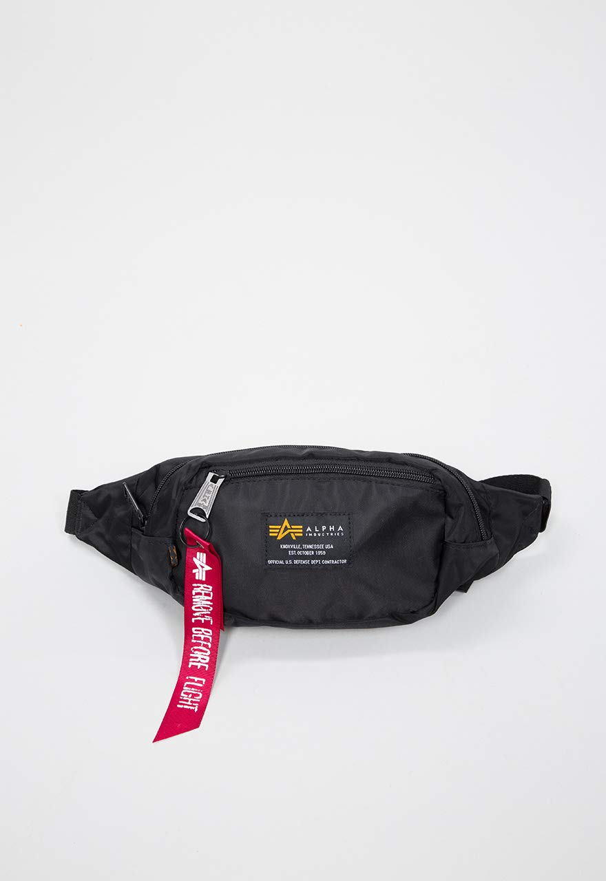 Alpha Industries Unisex Crew Waist Bag, Black, One Size