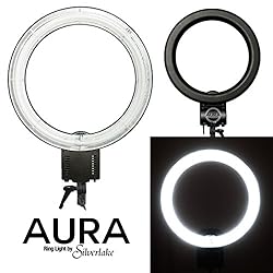 See AURA Ring Light - Large, 19-Inch, 55W Soft Fluorescent Ring Light for Pro Studio Lighting - Shadowless Studio Lighting for Videos, Still Photography, Products, YouTube Videos, Portraits & More Details