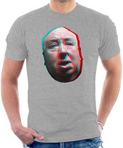 POD66 Alfred Hitchcock Face 3D Effect Men's T-Shirt