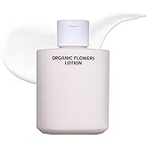 Whamisa Organic Flowers Lotion Double Rich, 95.2% Organic, Waterless Formula, Fermented Ingredient Formula for Deep Hydration & Skin Comfort, Moisturizing, Korean Skin Care (200ml)