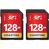 [Gigastone] 128GB 2-Pack SD Card UHS-I U1 Class 10 SDXC Memory Card High Speed Full HD Video Canon Nikon Sony Panasonic Digit