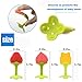 Baby Teething Toys - Natural Organic Freezer Safe Teether Set with Pacifier Clip for 3 to 12 Months Babies, Soft Silicone Fruit Teethers Toys, Infant and Toddler(5 Pack）