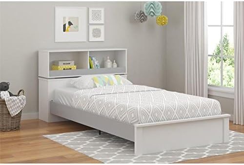 Altra Leni White/ Light Slate Grey Twin Bed by Cosco