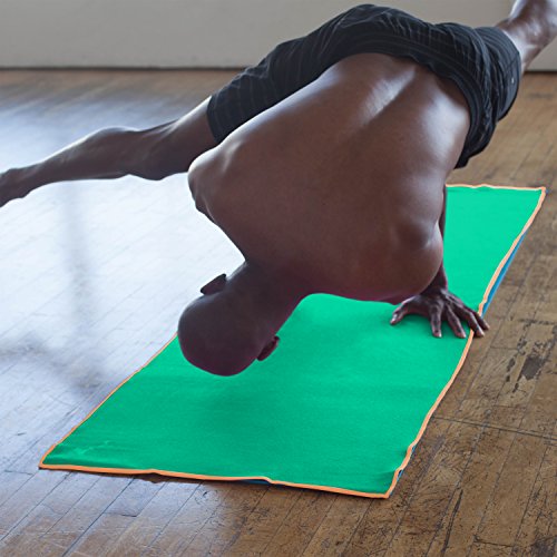 Yoga Towel Classic - 100% Microfiber Yoga Mat Towels - Without Silicone Backing - Absorbent - Thin - Lightweight - Durable - Multiple Sizes and Colors - 24" x 68"