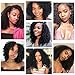 Lovrio Kinkys Curly Virgin Brazilian Clip in Human Hair Extensions Double Weft Real Remy Hair for Black Women 7 Pieces 120g with 17 Clips 18 Inch