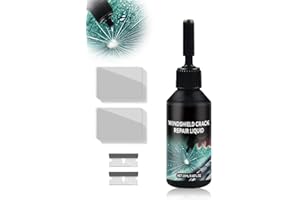 KXC New Glass Repair Kit, Windshield Crack Repair Kit, Car Windshield Crack Repair Fluid,Glass Crack Repair Liquid for Automotive Windscreen Tool (1 Set)