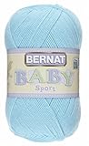 Bernat Baby Big Ball Sport Yarn, Solid, 12.3 Ounce, Popsicle Blue, Single Ball