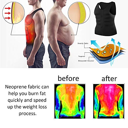 sauna vest before and after