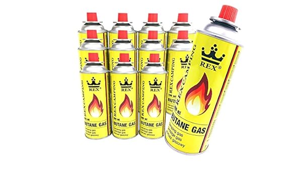 Lote de 12 pack Rex camping gas butano de gas à 227 g Volumen Pro ...