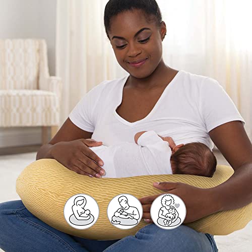 Boppy Nursing Pillow Cover, Ochre Stripe, Cotton Blend, Fits the