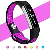 Hanlesi for Fitbit Alta HR Band, Fitbit Alta Band Breathable Soft Silicone Adjustable Fashion Sport Strap Band for Fitbit Alta 2 Replacement Fitness Accessory Wristband with Hole