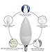 CTKcom 3W LED Candelabra Bulbs,40W Light Bulbs Equivalent,E14 Base,White 6000K,420LM Candle Light Bulbs for Chandelier,Ceiling Fan Lights,Decorative Candle Light Bulb,AC85-265V(4-Pack)
