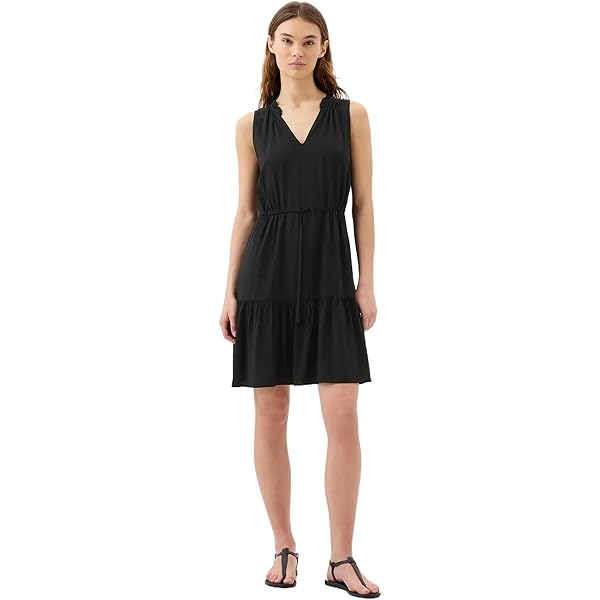 GAP Womens Cami Fit & Flare Dress True Black M at Amazon Women's Clothing  store
