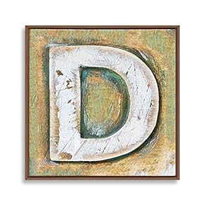 signwin Framed Canvas Wall Art Alphabet Canvas Prints...