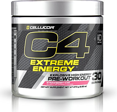 Cellucor, C4 Extreme Energy, Explosive High Energy Pre-Workout, Strawberry Kiwi, 30 Servings