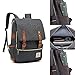HITOP College Backpack, Vintage Fashion Laptop Travel Bag for Women Men Fits 15.6 Inch Laptop and Notebook (Black)