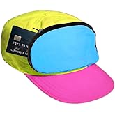 Cap-sac Fanny Pack Hat – Retro 80s/90s Costume Hat with Hidden Zipper Pocket | Adjustable Festival & Rave Cap | Funny 80s Party Accessory & Gag Gift for Men & Women