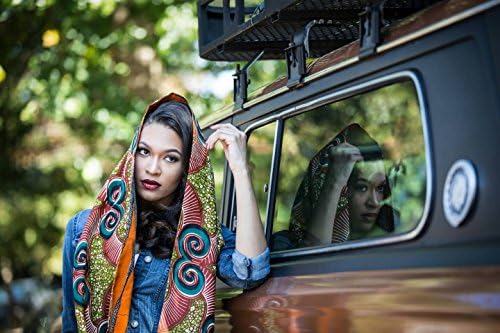 Infinity scarf, Womens infinity scarf, Reversible infinity scarf, Reversible scarves, Vlisco infinity scarf, African print infinity scarf
