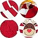BOBIBI Pet Cartoon Reindeer Christmas Dog Sweater Pet Winter Knitwear Warm Clothes