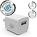 PowerJive USB AC Universal Travel Charger Adapter for iOS Devices, (5 Pack) - White