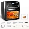 CalmDo-Air-Fryer-Oven-12-Liters-Tower-Low-Fat-Oven-18-Preset-Programmes-Oil-Free-Frying-Cooking-with-LED-Touch-Screen-Temperature-Timer-Control-10-Accessories-Recipes-Included-12L CalmDo Air Fryer Oven, 12 Liters Tower Low Fat Oven, 18 Preset Programmes Oil Free Frying Cooking with LED Touch Screen Temperature & Timer Control, 10 Accessories & Recipes Included (12L)