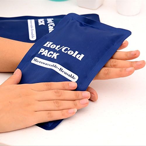 Reusable Hot and Cold Therapy (2 Pack) provides instant heat or ice pack pain relief, rehabilitation and from injury recovery or muscle pain. Best as Heat Pad or Cold Wrap for Back, Knee, Waist