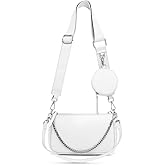 AMHDV Women Multipurpose Crossbody Bags Small Shoulder Bag Fashion 3 in 1 Zip Handbags with Coin Purse