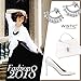 Wistic Sterling Silver Earrings with Jackets and Cubic Zircons Ear Stud Cuff for Women Girls(White)