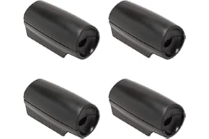 8sanlione Car Deer Warning Whistles Devices, 4 PCS Deer Whistles for Cars, Vehicles with Rubber Pads, Fit for Cars, Trucks, SUVs, Motorcycles, Car Safety Accessories (Black1)