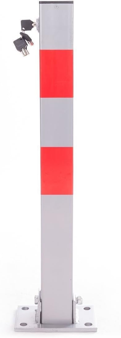 Ectxo Parking Barrier Post Security Post Lockable Rectangular Post Bollard
