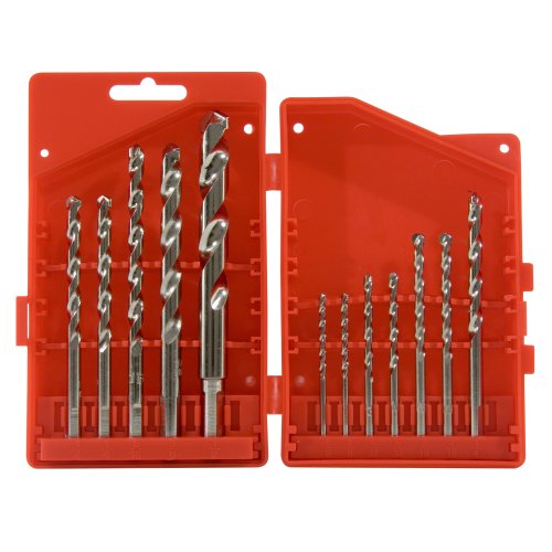 MIBRO 895080 Super Masonry Slow Spiral Rotary Drill Bit Set, 12 Pieces
