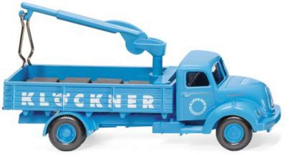 Wiking 042603 Magirus Sirius Flatbed Lorry w/Loading Crane Klockner