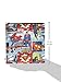 Bumkins Reusable Sandwich and Snack Bags, for Kids School Lunch and for Adults Portion, Washable Fabric, Waterproof Cloth Zip Bag, Travel Pouch, Food-Safe Storage, Large, DC Comics Superman