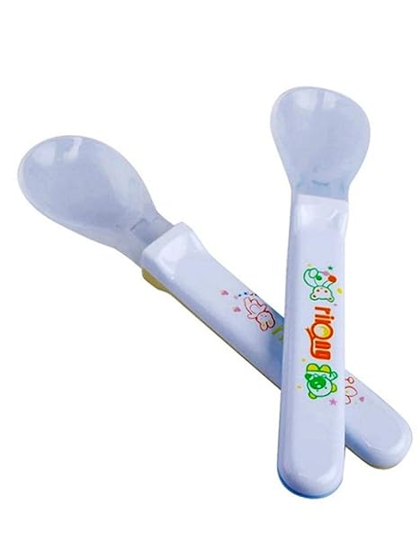 Rikang Soft BPA Free Silicone Gel Spoon for Feeding your Baby - Soft and Gentle for the Babys Mouth