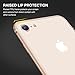 RANVOO iPhone 8 Premium Bumper Case, Compatible with iPhone 7, Flexible Protective Aluminum TPU Hybrid Bumper Frame [Support Wireless Charging] iPhone 8 Bumper & iPhone 7 Bumper, Gold [Armor]