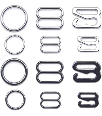 Crochet Métal Pour Soutien Gorge - Argent Tailles 10 Mm