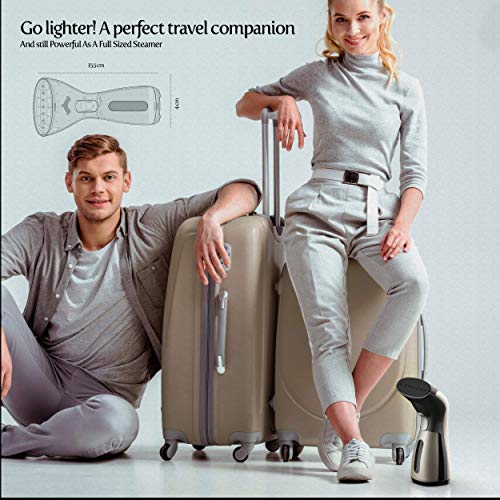 iSteam Luxury Edition Steamer Technology [New] 8-in-1 Powerful: Clothes Wrinkle Remover- Clean- Sterilize- Sanitize- Refresh- Treat- Defrost. for Garment/Home/Kitchen/Bathroom/Face/Travel [MS208 Gold] - Thumbnail 3