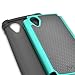 Nexus 5 Case, MagicMobile [Dual Armor Series] Hybrid Impact Resistant Google Nexus 5 Shockproof Tough Case Rugged Hard Plastic + Rubber Silicone Skin Protective Case for LG Nexus 5 - Gray / Turquoise