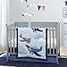 Carter's Take Flight Airplane/Cloud Super Soft Appliqued Baby Blanket, Blue, Navy