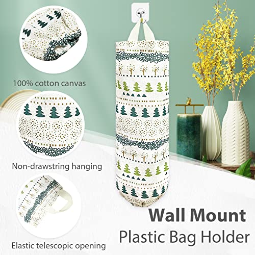 Plastic Bag Holder，Reusable Grocery Bag Holder，Wall Mount Plastic Bag Organizer Shopping Bags Carrier，Washable Large Grocery Bag Storage Dispenser ​for Home Kitchen Travelling Decor, 1 Pack，Squirrel