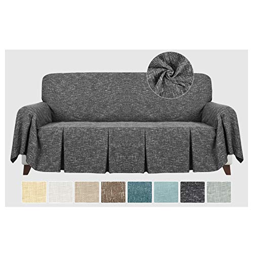 ZNSAYOTX 1 Piece Couch Throw Covers for 3 Cushion Couch Sofa Slipcovers