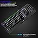 Rottay Mechanical Keyboard, 104-Key Led Backlit Wired Mechanical Gaming Keyboard with Blue Switch Anti-ghosting Ergonomical Perfect for PC&Mac Gamers and Typist