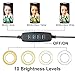 Selfie Light Ring with Cell Phone Holder Stand for Live Stream/Makeup, Flowmist LED Ring Light [3-Light Mode] [10-Level Brightness] with Flexible Arms, for iPhone/Android