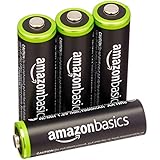 AmazonBasics AA Rechargeable Batteries (4-Pack) Pre-charged - Packaging May Vary